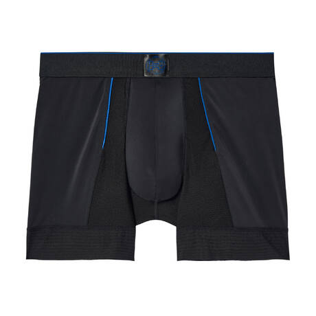 HOM Men's long boxer brief Sports Lab Black
