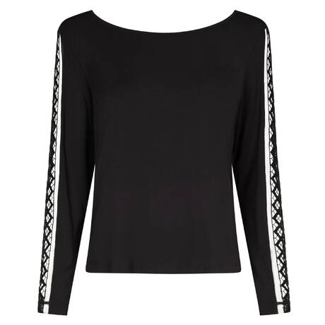 AUBADE Long-sleeved top Sweet Obsession Black