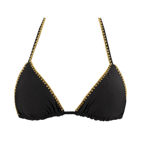 LULI FAMA Triangle bikini top Luli Chic Black