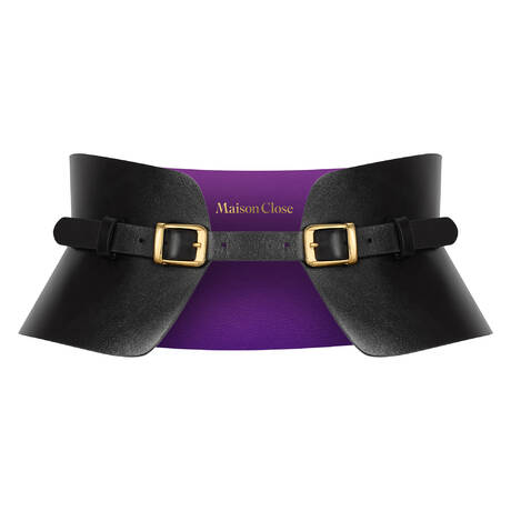 MAISON CLOSE Leather Corset belt Les Fétiches Noir Violet