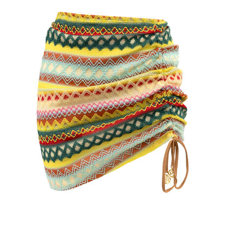 LULI FAMA Beach skirt High Noon Heat Multicolored