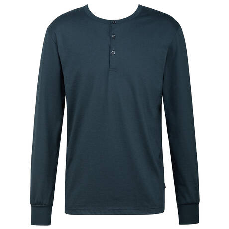 CALIDA Cotton Men's long-sleeved T-shirt Remix Basic Sleep Dark Sapphire