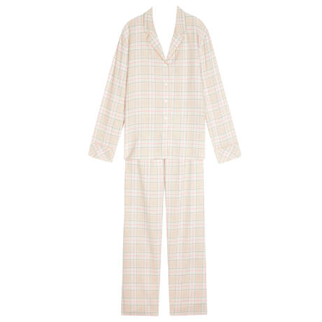 LE CHAT Pyjama chemise en coton Montauk Multico