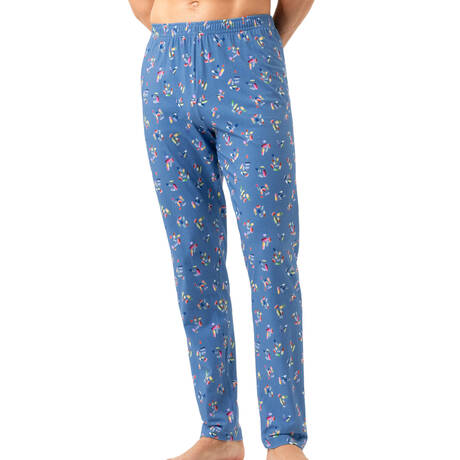 MEY Pantalon homme en coton Colorful Pills Baltic Ocean