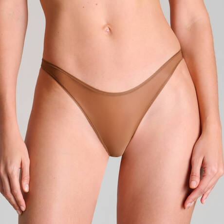 MAISON CLOSE Slip ouvert French Kiss Light Sienna