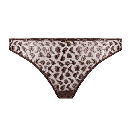 AUBADE Italian brief Crazy in Love Satin Brown