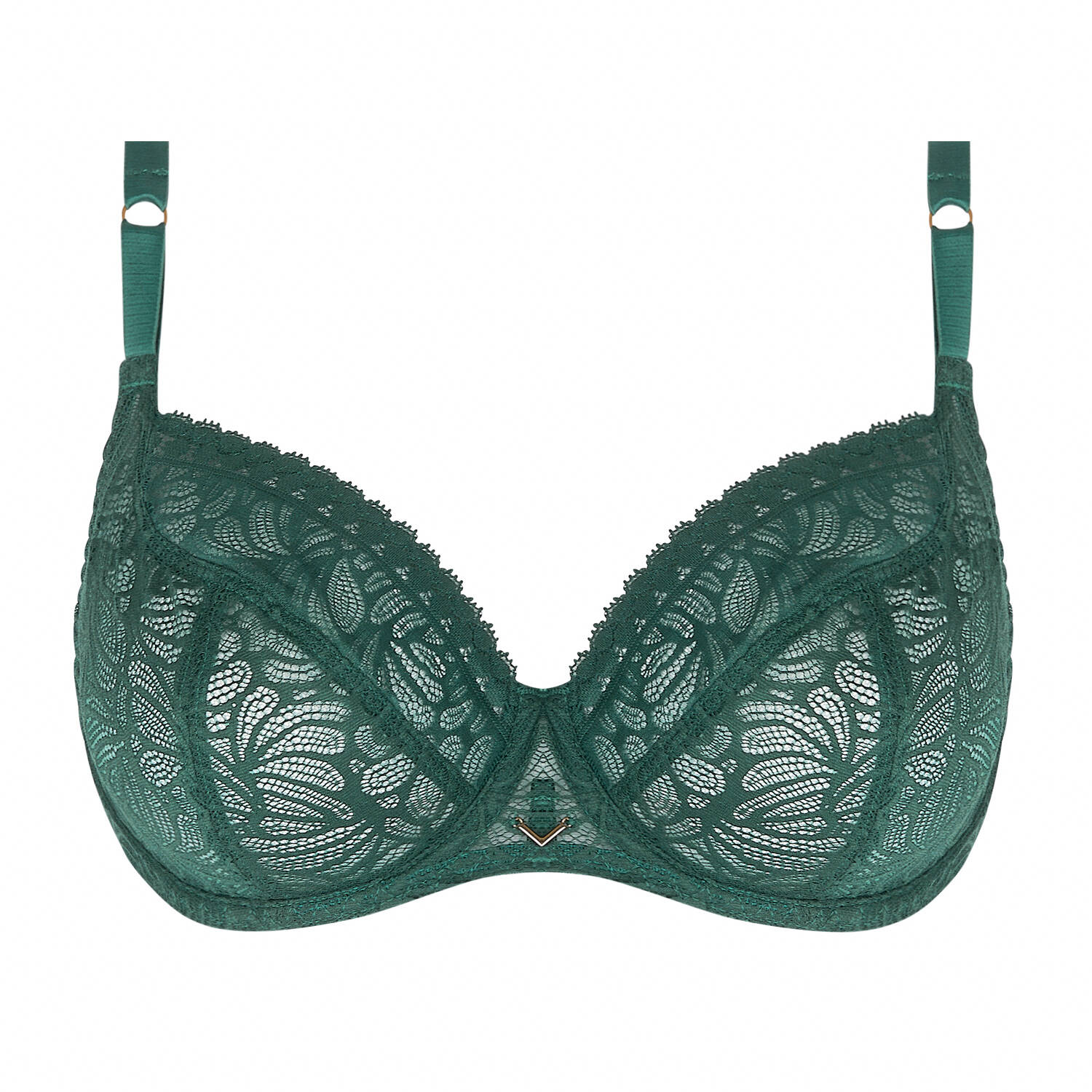 Lace demi-cup bra fitting Antigel Atelier Séduction