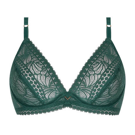 ANTIGEL Underwire triangle bra lace Atelier Séduction Vert Anglais