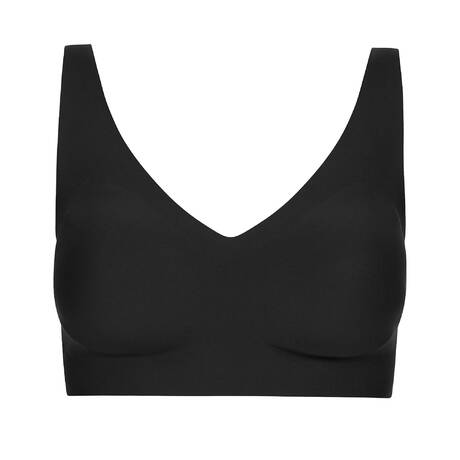 CHANTELLE Invisible Plunge padded brassiere bra Soft Stretch Power Black