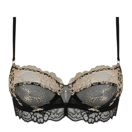 LISE CHARMEL Lace Demi-cup bra Sublime En Or Noir Éclat