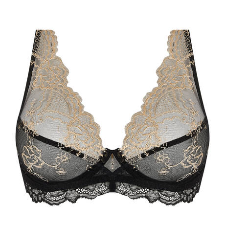 LISE CHARMEL Lace Triangle bra Sublime En Or Noir Éclat