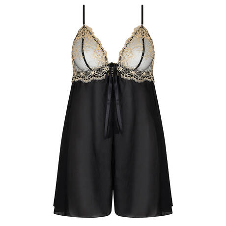 LISE CHARMEL Silk Babydoll Sublime En Or Noir Éclat