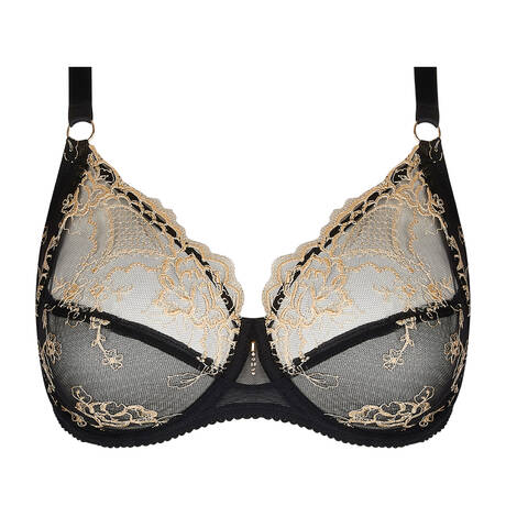 LISE CHARMEL Lace Underwire bra for well-being Sublime En Or Noir Éclat