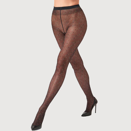 WOLFORD 20 denier Tights Multicolored Dot Black/Red Multicolor