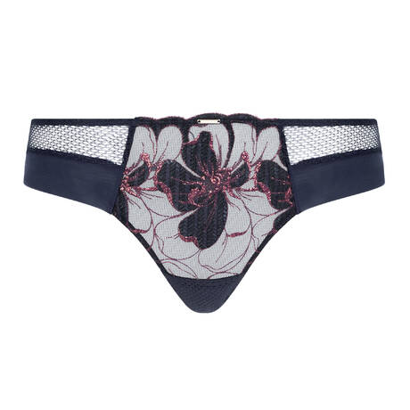 CHANTELLE Shorty Fleurs Signature Marine Lurex