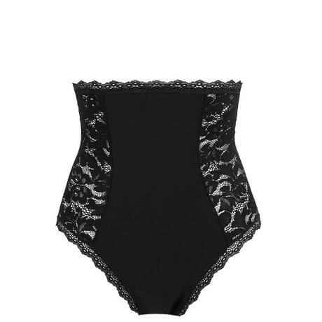 PAIN DE SUCRE Lace Shaping high-waisted panty Nel Dentelle Black