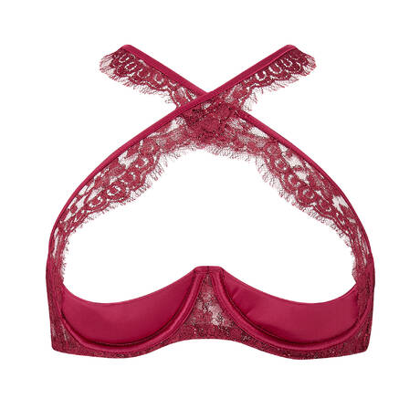 COCO DE MER Lace Ouvert bra Naraya Burgundy