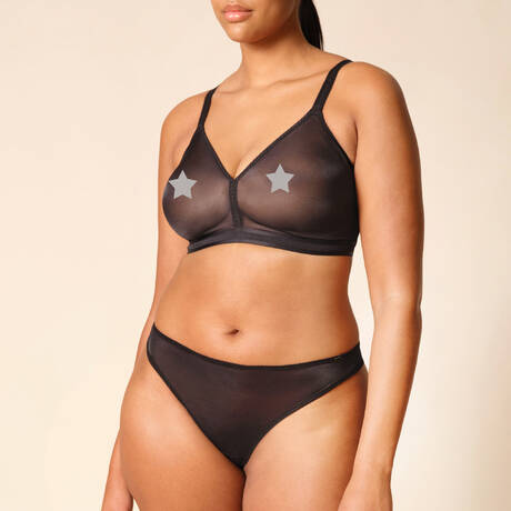 2 pieces set Gossard Glossies Black