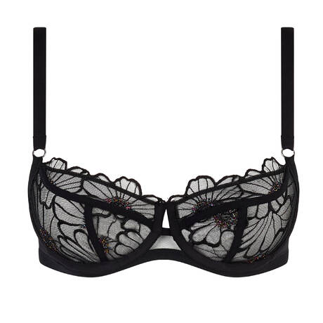 CHANTELLE Demi-cup bra Pulp Lush Noir Festif