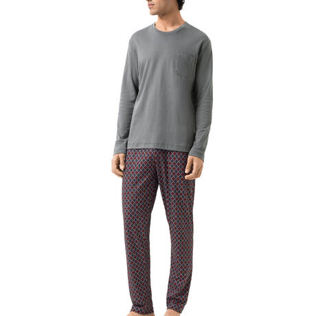 MEY Cotton Men's pajamas Creative Mixture Quartz Grey