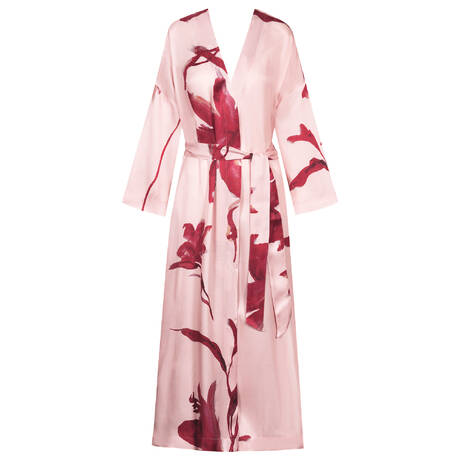 MEY Kimono Iced Winter Floral Bonbon Pink