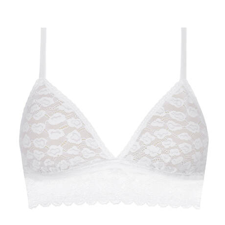 MEY Soutien-gorge triangle en dentelle Savage Lace Blanc