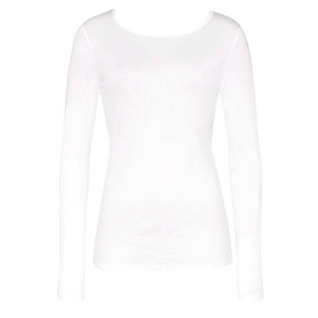 HANRO Top manches longues en coton Ultralight Blanc
