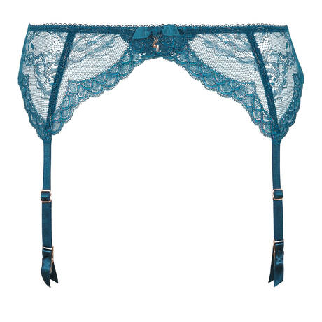 GOSSARD Garter belt lace Superboost Lace Deep Teal