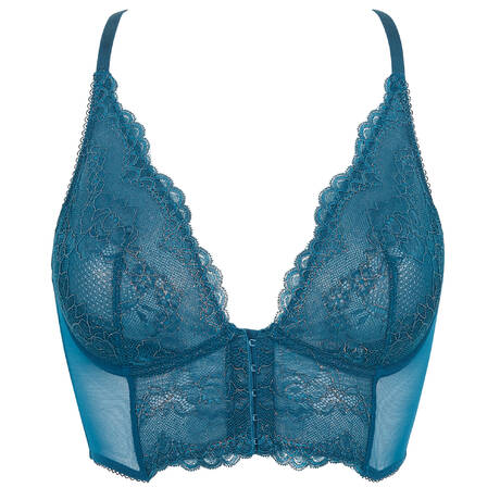 GOSSARD Lace Bustier with front opening Superboost Lace Deep teal