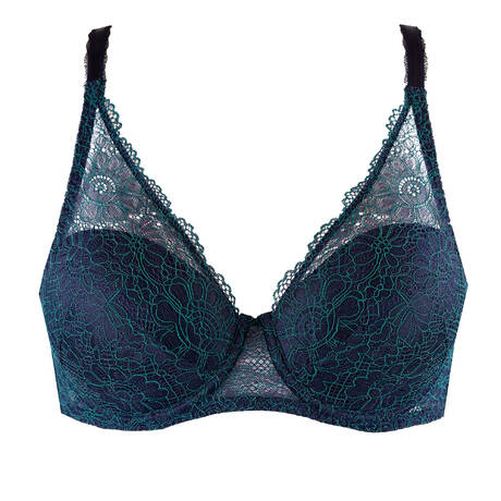 SIMONE PÉRÈLE Lace Spacer bra Poème Saphir