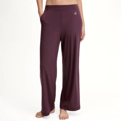 CALIDA Wide-leg pants DSW Balancing Black Cherry