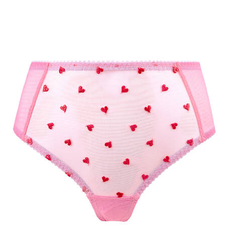 DORA LARSEN High-waisted panty Priya Heart Flamingo Pink