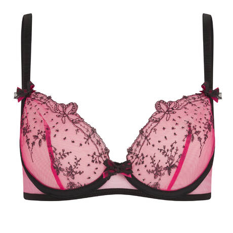 AGENT PROVOCATEUR Demi-cup bra Graice Black/Pink