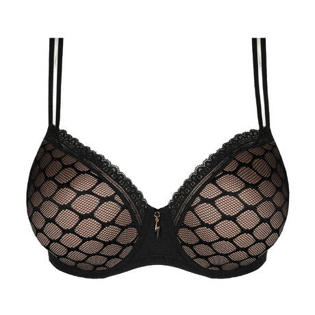 PRIMADONNA TWIST Soutien-gorge coques forme cœur en dentelle Nako Black