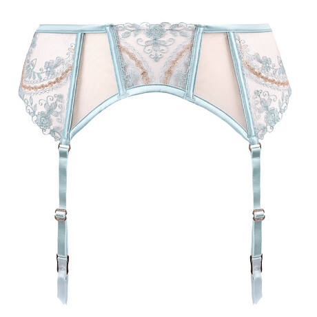 SHIKKOSA Garter belt Tattoo Blue Ice