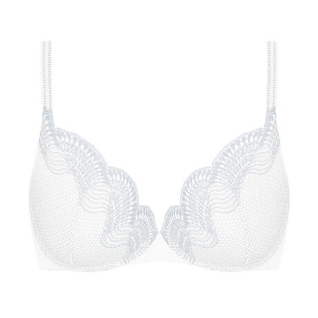 TRIUMPH Lace Push-up bra Comfort Glam Silk White