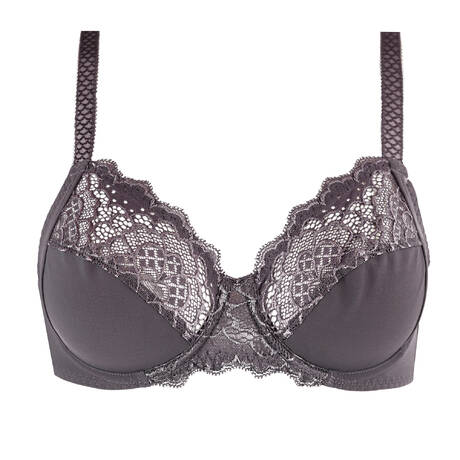 SIMONE PÉRÈLE Full-cup bra Caresse Gris graphite