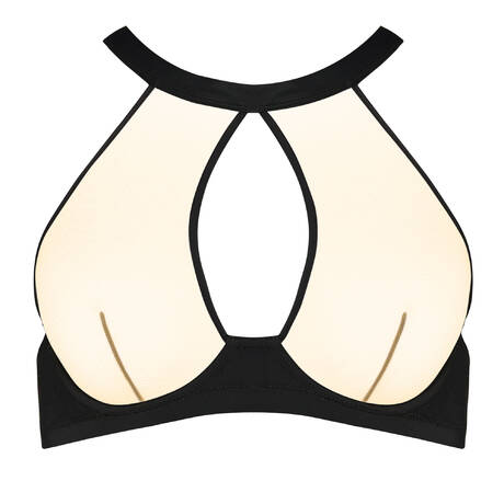 MAISON CLOSE Bustier Pure Tentation Noir Nude