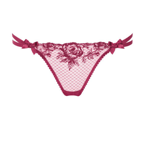 AGENT PROVOCATEUR Lace Thong Rosia Burgundy