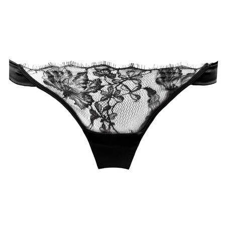 LIVY Tanga aus Seide und Spitze Dahlia Street Schwarz