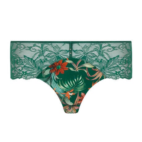 LISE CHARMEL Silk and lace Hipster Tropique En Fleurs Nature Tropic