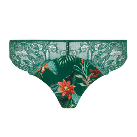 LISE CHARMEL Lace Tanga Tropique En Fleurs Nature Tropic