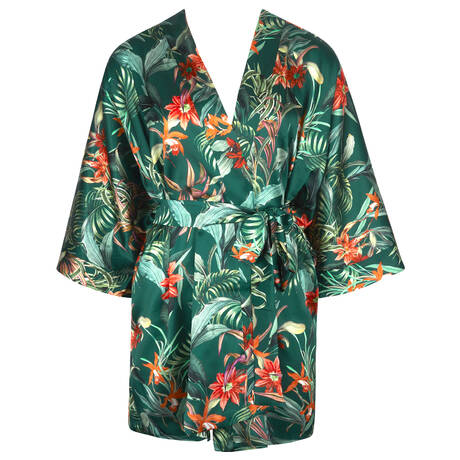 LISE CHARMEL Silk Negligee Tropique En Fleurs Nature Tropic