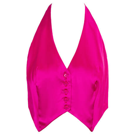 MARJOLAINE Silk Camisole L'Heure Venue Brooke Magenta
