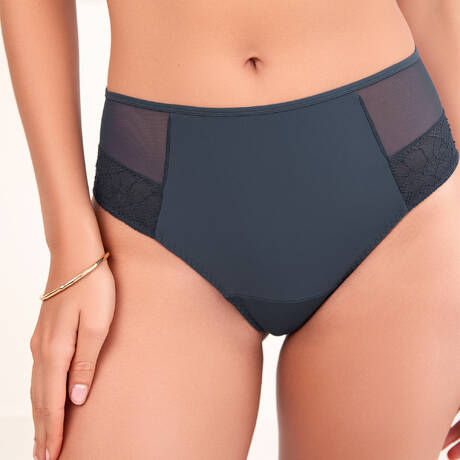 MAISON LEJABY High-waisted tanga Discrète Bakélite