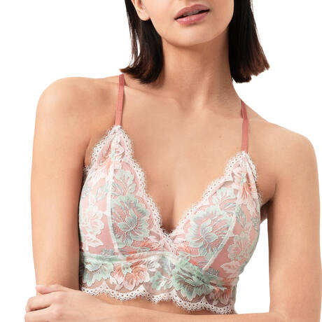 MEY Soutien-gorge triangle en dentelle Poetry Vogue Oatmilk