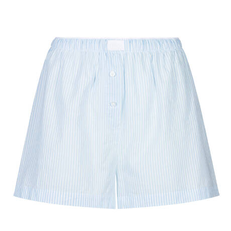 MEY Cotton Shorts Cotton Stripes Powder Blue