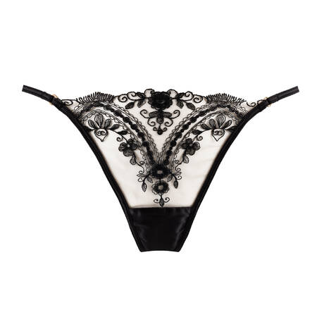 SHIKKOSA G-string Tattoo Black