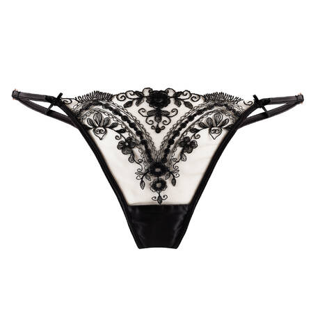 SHIKKOSA Thong Tattoo Black