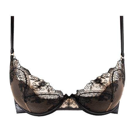 SHIKKOSA Balconette bra Tattoo Black